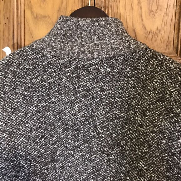 Geometric Design Knit Cardigan Sweater Men's XL Full Zip Plaid Fleece Lined Zip - Picture 11 of 11